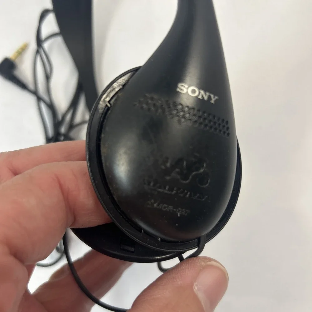 Vintage Sony Headphones MDR-027 Walkman Adjustable Lightweight NO Ear pads